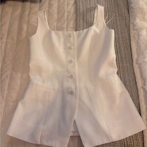 Wayf Elegant Vest Ivory Top